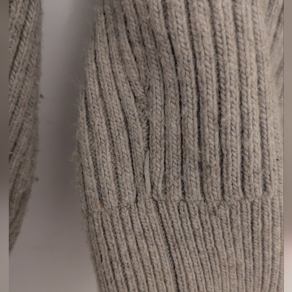 H&M Beige Rib-knit cardigan - Picture 5 of 7